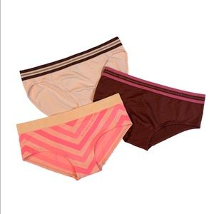 Victorias Secret Peach, Purple, & Pink Panties Set